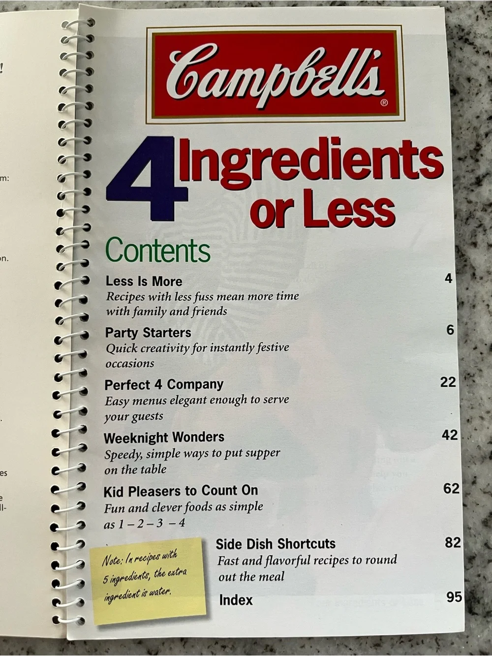 Campbell’s Recipe Book Lot of 3 Spiral Cookbooks Casseroles Slow Cooker 4 Ingred